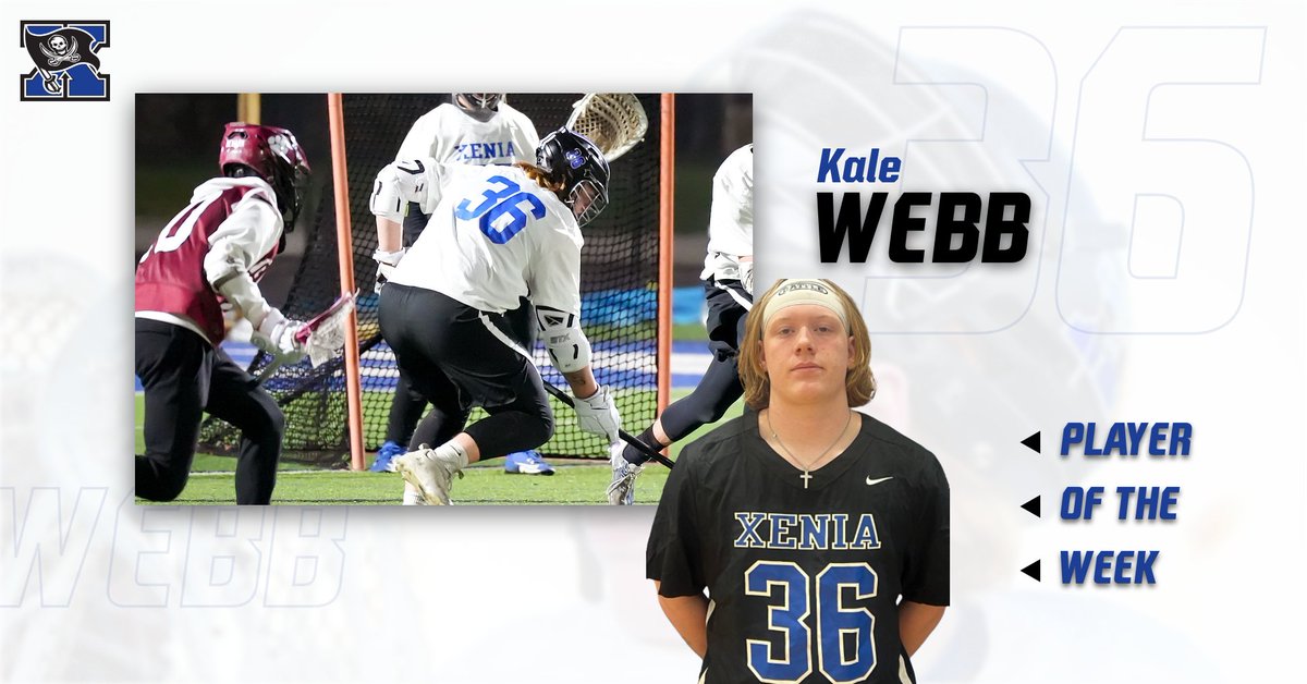 Congrats to @kale_webb4 on being selected as this week's Player of the Week. Kale has done a great job learning a new sport and really took off this week especially in the skills portion. Way to #ATS Kale @XeniaAthletics