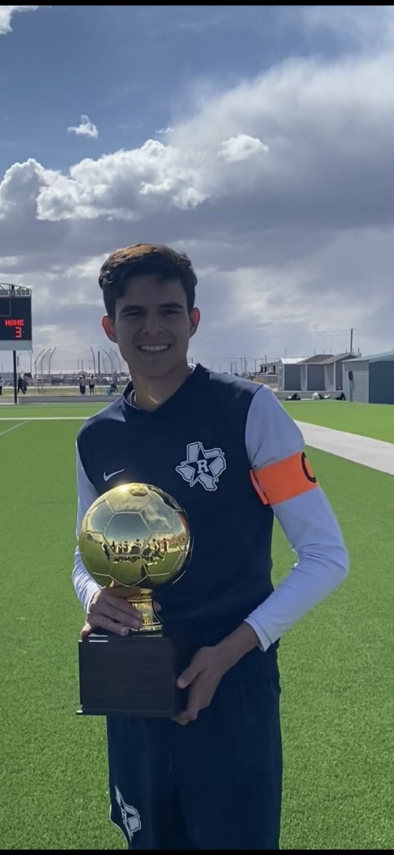 Congratulations to Diego Padilla for being selected to 4 A Defensive Player of the Year. Diego led the Rangers to the Elite 8 with his defensive skills and scored 11Goals in the Year. Job Well Done. Proud of You.