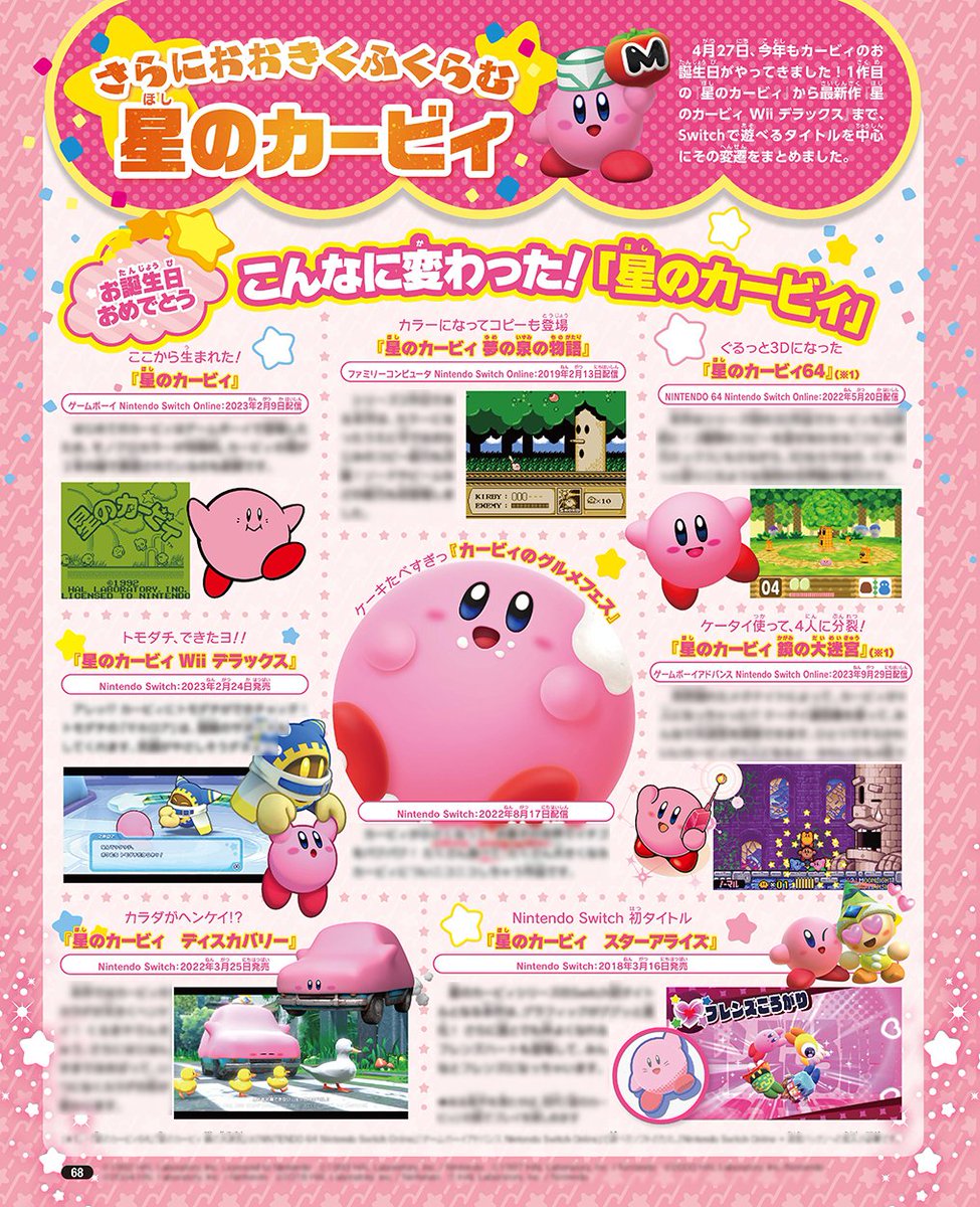 🎊おめでとうカービィ！🎉 毎年4月27日はカービィの誕生日！ 現在発売