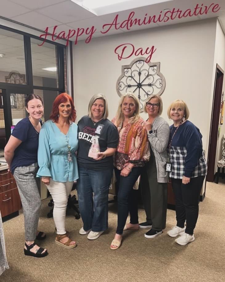 These lovely ladies make everything seem so smooth and effortless in the front office. What a blessing as a principal to not have to worry about the day to day life in the front. Thank you for helping @BeckJuniorHigh_ every day.