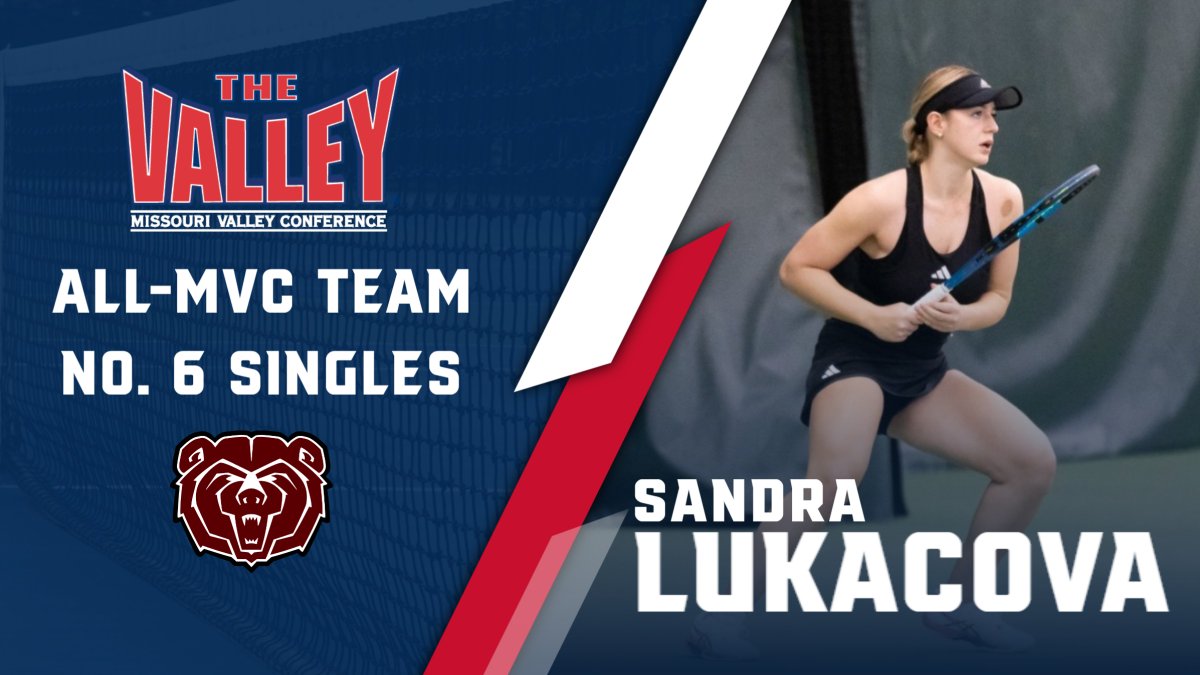 No. 6 Singles First Team All-MVC ⫸ Sandra Lukacova of @msubearstennis ‼

More ▶️ bit.ly/3wguvLa

#MVCTennis