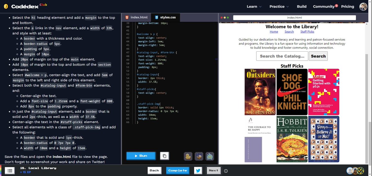 SCanadulce's tweet image. Local Library 📚 #CodédexLocalLibrary @codedex_io