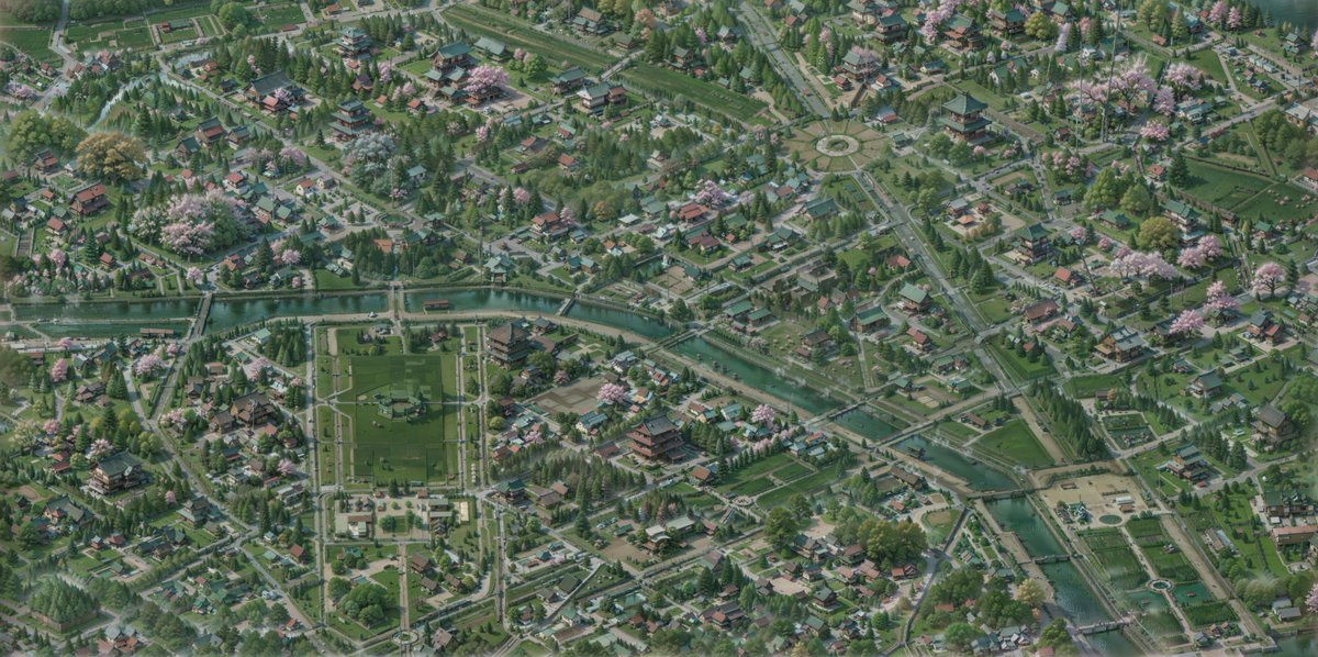 GigaPixelWorlds's tweet image. #Paris streets transformed from above (part 2) #stablediffusion #controlnet #AIgenerated #aiworlds #ai #artificialintelligence #4k #maps