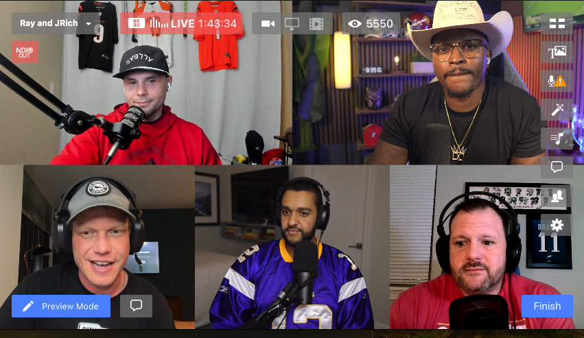 RayGQue's tweet photo. over 5K watching the @DestinationDevy draft stream...a fucking movie...let's run it up!!!! #NFLDraft2024 #NFLdraft https://t.co/GU4BJEiiSv