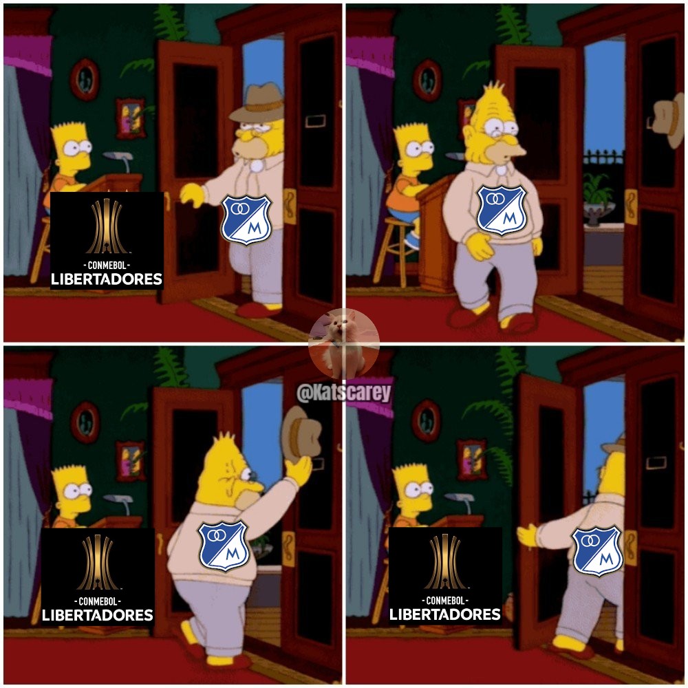 Millonario cada vez que juega libertadores. 🤡🤣