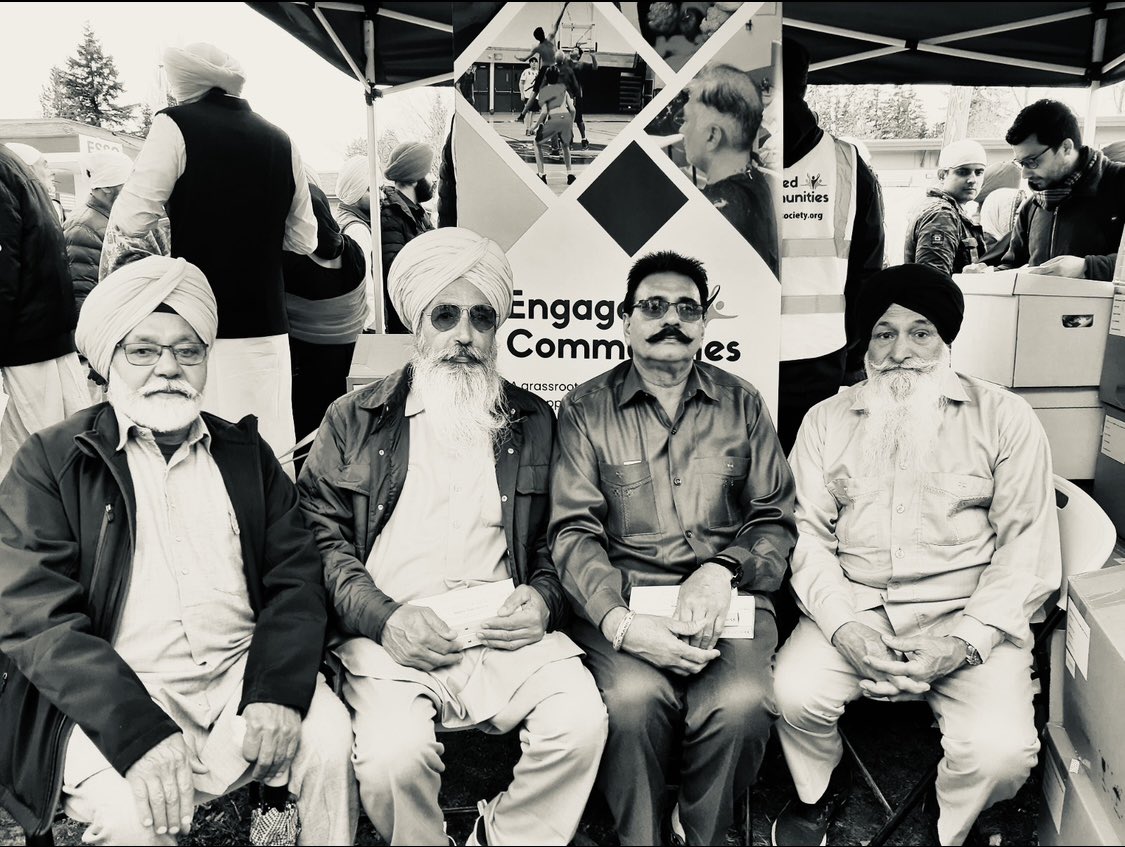Amidst #Surrey #Vaisakhi celebrations this serene moment captured seniors resting on chairs, embodying grace amidst the peaceful celebration. 

Our Elder’s Space had comfortable seating, proper nutrition/hydration, and some space to be safe and achieve rest. 

 #Seniors