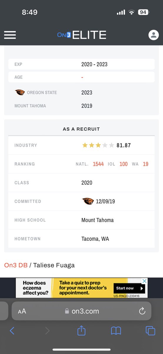 Oregon State OT Taliese Fuaga gets his name called at pick #14 by the New Orleans Saints. Michigan State Offensive Line Coach Jim Michalczik developed the highest drafted Beaver since 1963. Fuaga was graded as the nation's No. 1 run blocker by Pro Football Focus, at 90.7. Led…