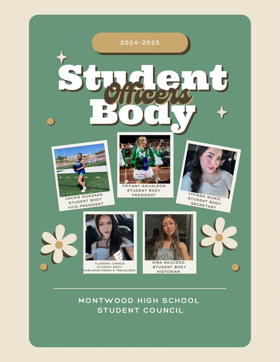 Another celebration for Student Leadership Week! Here are @_MHSSTUCO Officers for the 2024-25 school year. Great things coming our way with these young ladies leading the way 💚💙#NSLW2024 #LevelUp @MontwoodHS @_MHSSTUCO @mhsco_2025 @mhs_class_of_26