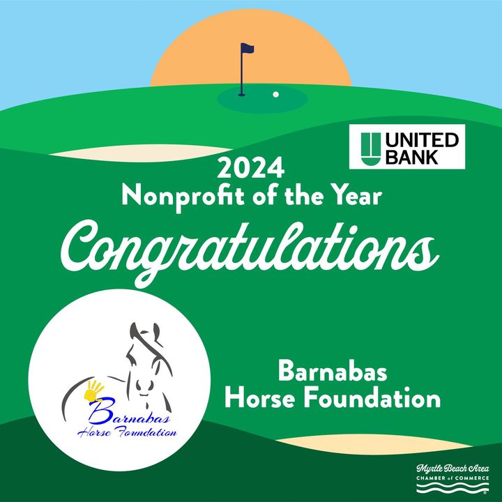 Congratulations to our 2024 Nonprofit of the Year presented by United Bank - The Barnabas Horse Foundation!