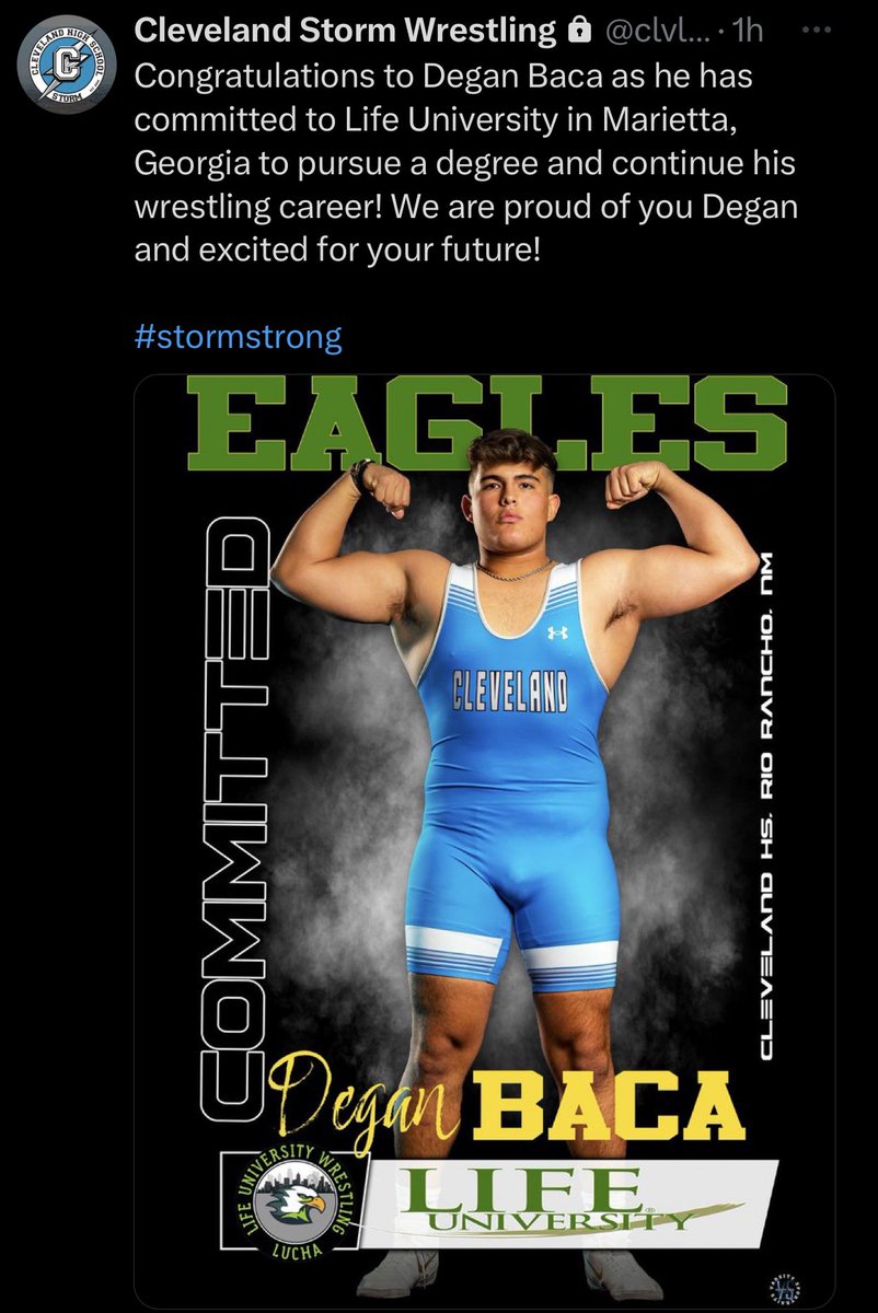 We are beyond blessed, proud and excited for this next chapter in Degan’s life! #lucha @Lifeuwrestling #committed