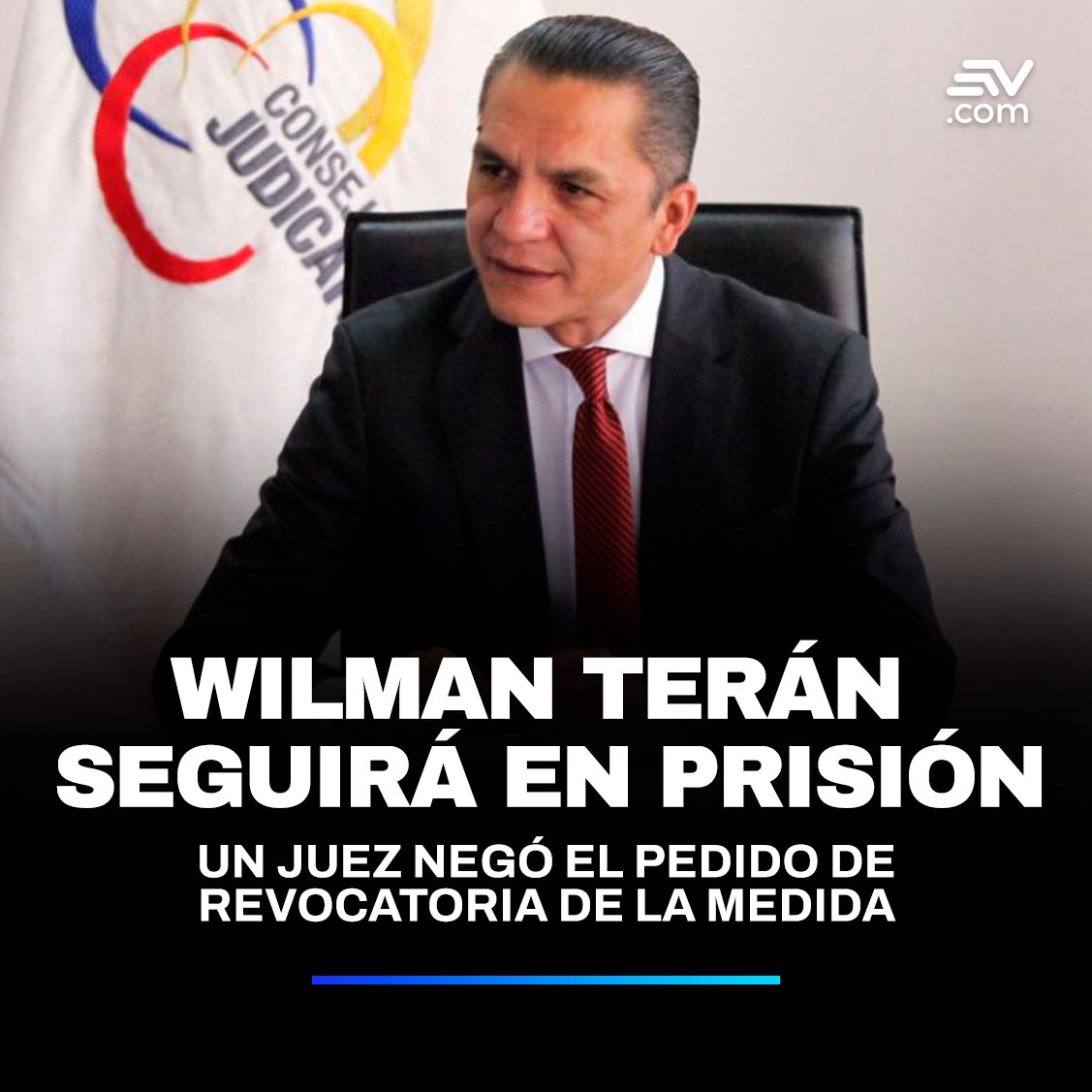 #Noticias | El extitular del Consejo de la Judicatura, #WilmanTerán permanecerá preso en la cárcel La Roca en Guayaquil. Más detalles▶️ bit.ly/3xSTmW1