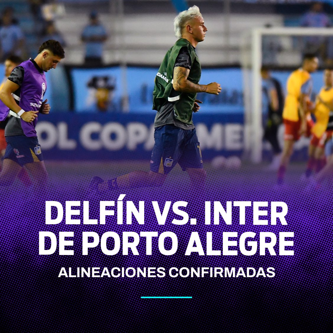 #CopaSudamericana2024 | Este jueves 25 de abril, #Delfín se enfrenta a Inter de #PortoAlegre. Sigue el #EnVivo▶️ bit.ly/44eTRWk