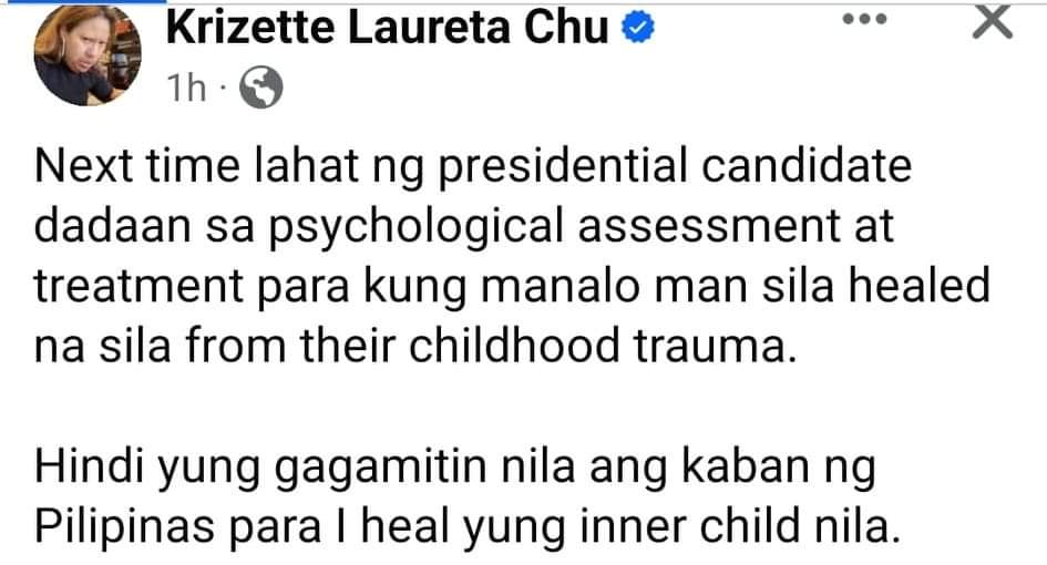 Dapat bigyan din ng psychological counselling yung kawawang kasambahay na na-finger nung isang fentanyl-crazed man na naging presidente.
😁