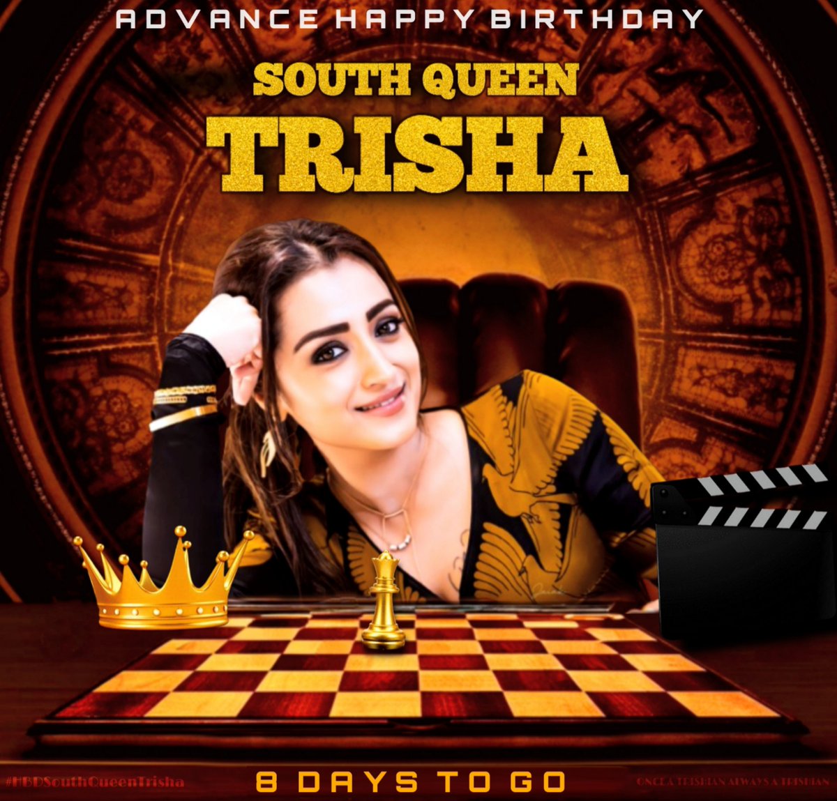 8 DAYS TO GO for South Queen Birthday Blast 😎💥 #AdvanceHBDSouthQueenTrisha #SouthQueenTrisha #Trisha @trishtrashers