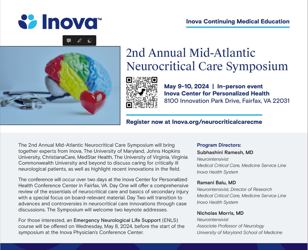 Only 2 weeks left til the 2nd Annual Mid-Atlantic Neurocritical Care Symposium (#MANCC)! Hurry, register today!