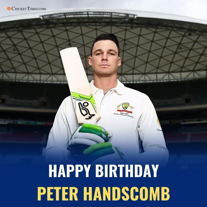 CricketTimesHQ's tweet photo. Birthday wishes to Australian cricketer Peter Handscomb 🎂
#PeterHandscomb #CricketTwitter https://t.co/X3tGYXTo7Y