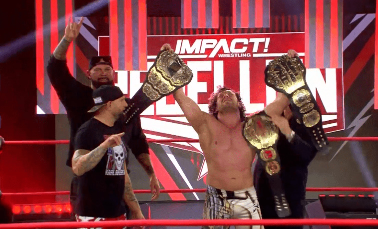 On this day in 2021, @KennyOmegamanX won the Impact World Championship #ImpactWrestling #Rebellion #ImpactWorldTitle