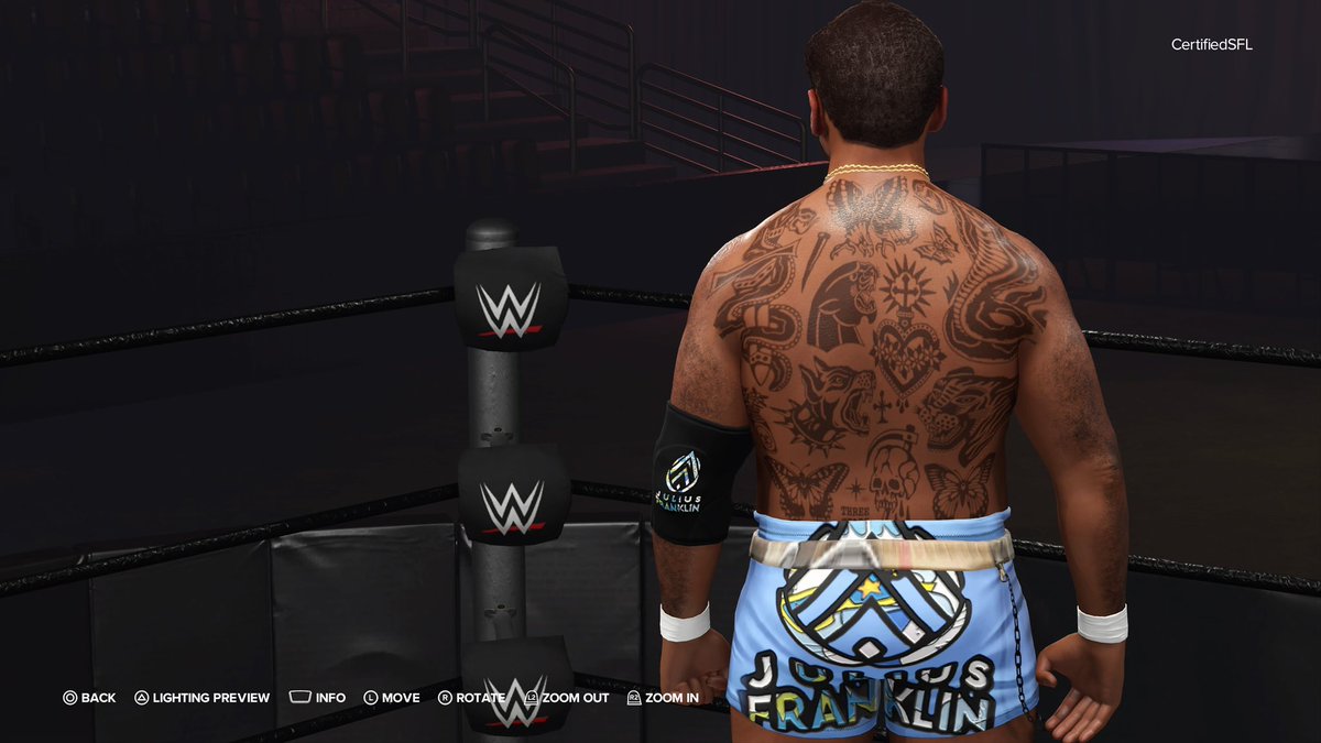 MY NEW ORIGINAL CAW 'JULIUS FRANKLIN' IS NOW AVAILABLE TO DOWNLOAD ON CC

THE TAGS ARE 
#CARIBBEANBWOYCAWS #CBC #ORIGINAL

COMES WITH CUSTOM
TATTOO, BODY HAIR TEXTURE,  ATTIRE & BURBERRY BELT TEXTURE.

#WWE2K24 #CommunityCreations
#ORIGINALCAW