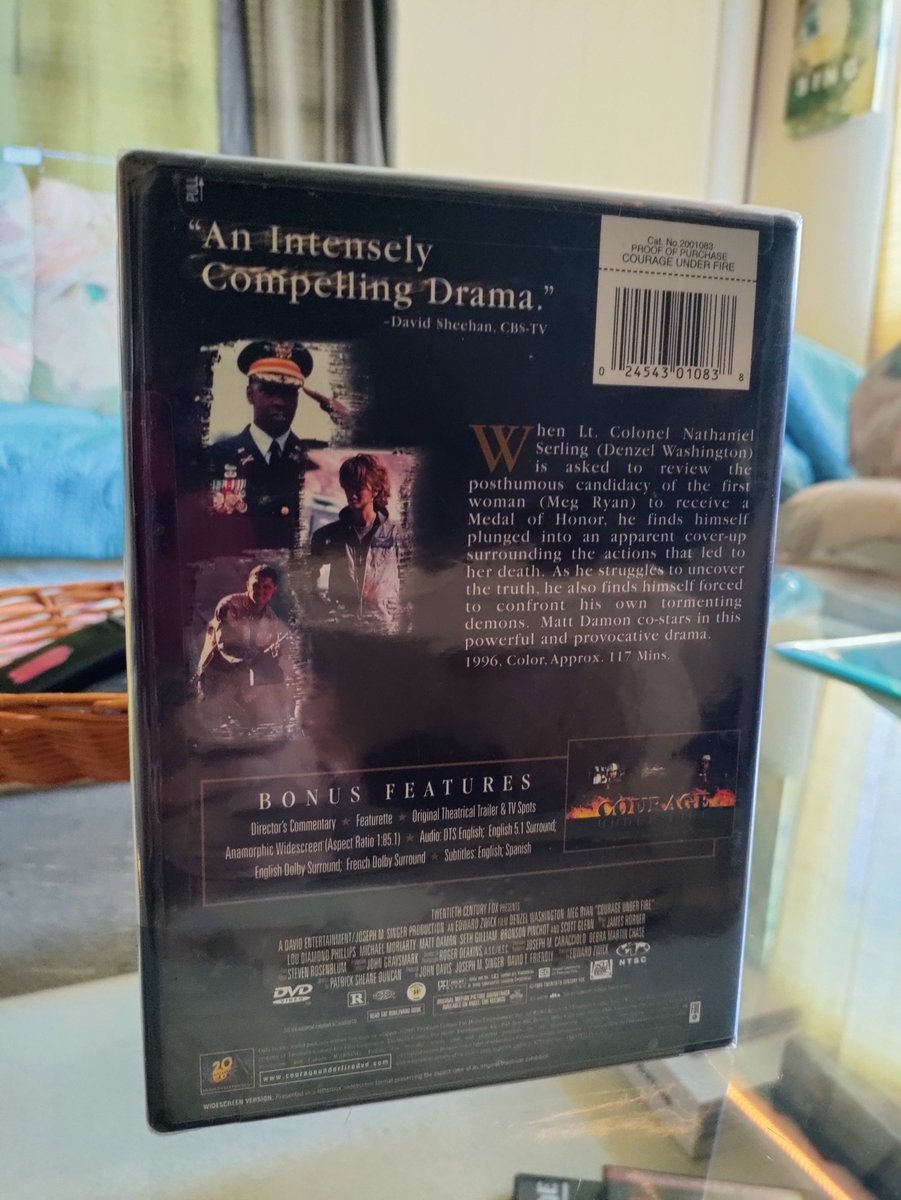 Check out Courage Under Fire (DVD, 2000, Anamorphic Widescreen) Brand New! Sealed! ebay.com/itm/1555348348… #eBay via @eBay #EBay #EBaySeller #DVDS #EBayStore #Movies #MovieNight #NewDVDS #Rare #SALE #Discount