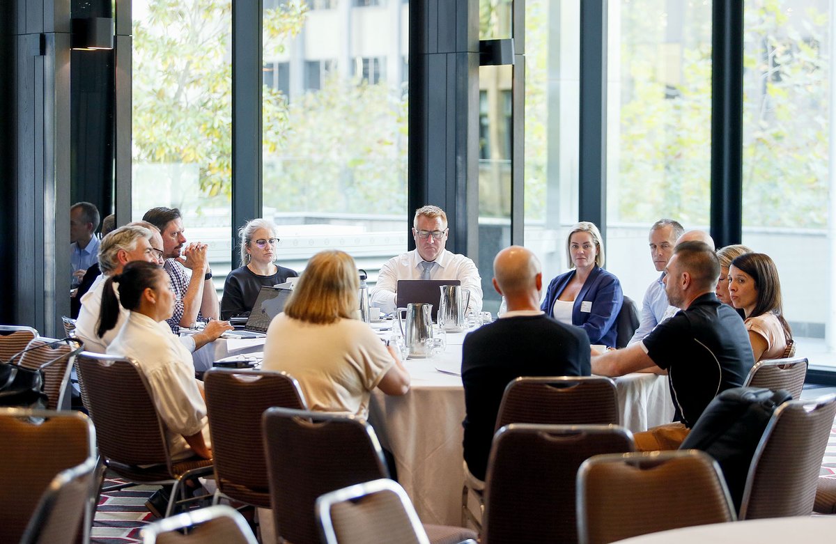 HumanAbilityLtd's tweet photo. #HumanAbility's Industry Advisory Committees convened in Melbourne this week, igniting collaboration across our sectors. Guided by experts, the committees strategised on future-ready workforces. #IndustryCollaboration #FutureWorkforce https://t.co/xw0r949yx8