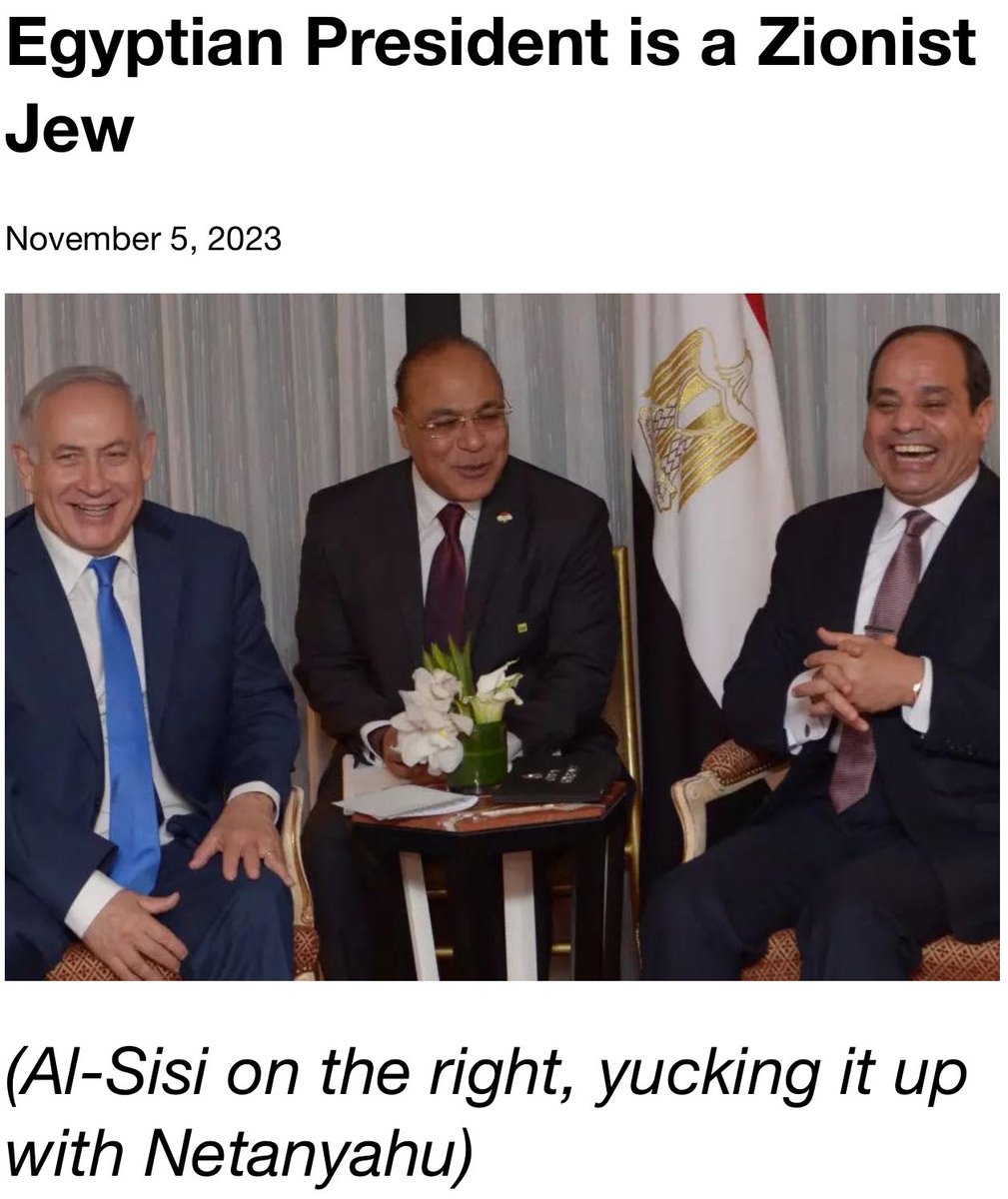 @edrTeddy Sisi works for Israel!