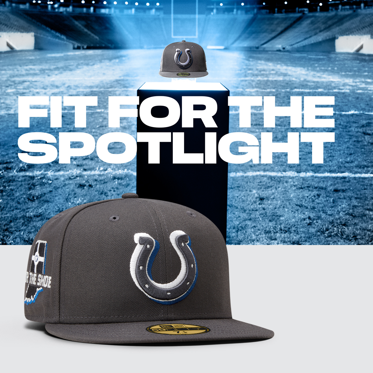 NewEraCap's tweet photo. @NFL @NFLDraft @Colts Forged for Indianapolis. https://t.co/E3VN0DGIwi