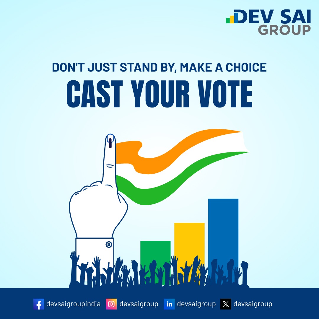 Embrace your democratic privilege! 🗳️ Cast your vote and uphold the timeless spirit of 'by the people, for the people, and of the people''.
#VoteNow #Democracy #EveryVoteCounts #righttovote #LokSabhaElection2024 #Noida #DevsaiGroup #Devsai