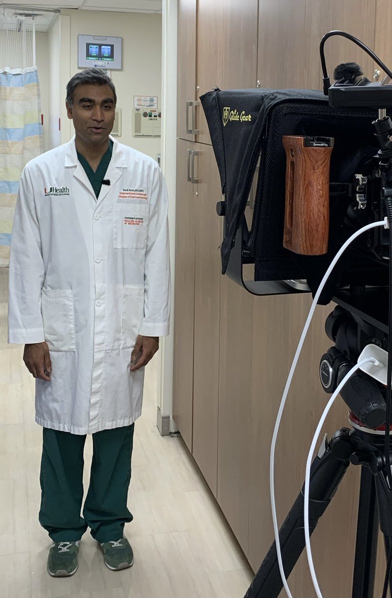 Lots of fun today filming our new video on #colonoscopy preparation @UMiamiHealth @umiamimedicine Looking forward to lots of Boston Bowel Prep Scale 9s in our future…‼️