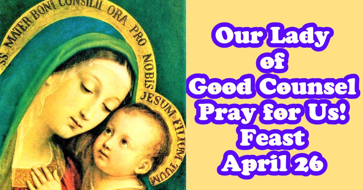 #FeastDay April 26 : #OurLady of Good Counsel - Known for Many Miracles - Short History and #Novena Prayer to Share!
catholicnewsworld.com/2024/04/feast-…