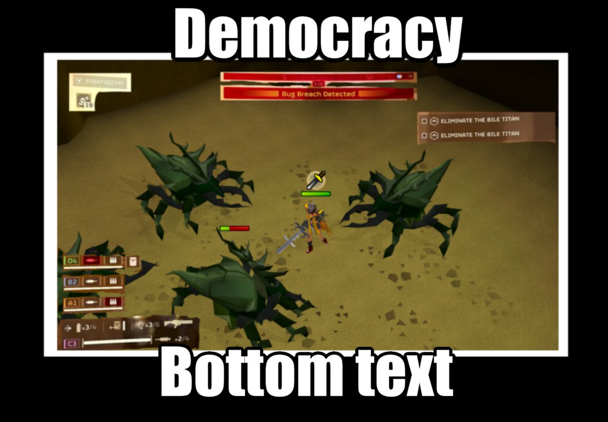 SpaceSuitIan's tweet photo. Am I playing #HELLDIVER2 right? https://t.co/zWLjiVL0Se