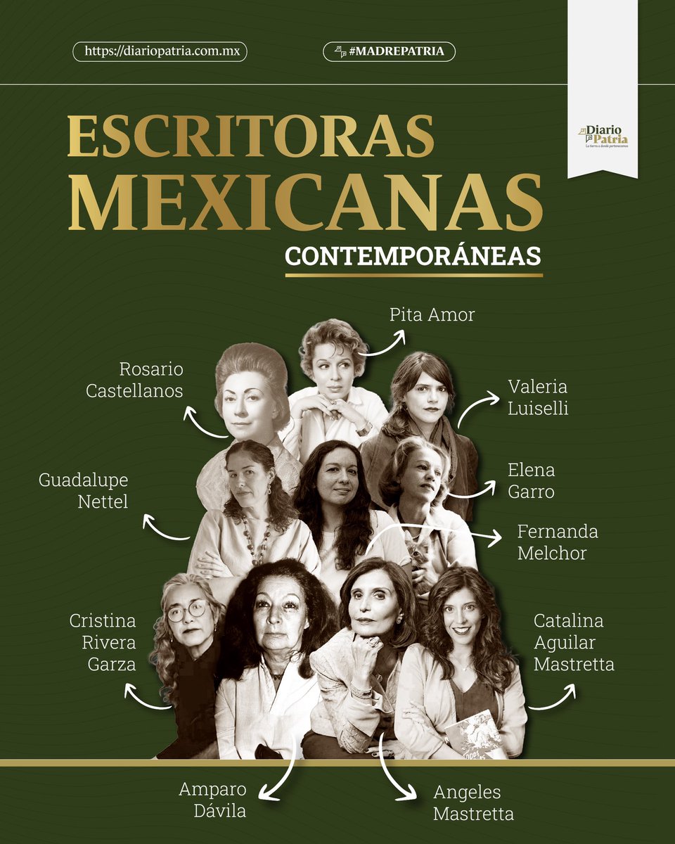 📚¡Celebremos el #DíaMundialDelLibro! Descubre el top 10 de escritoras mexicanas contemporáneas 💫 que han dejado una huella indeleble en la literatura. ¿Cuál es tu favorita?
go.diariopatria.com.mx/JPr1Ul