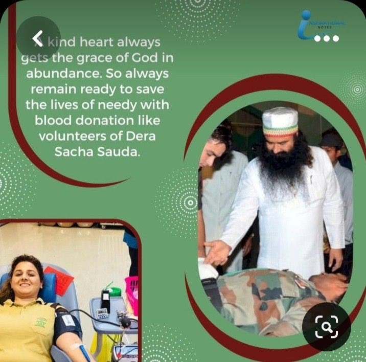 Life is precious. You can give gift of life to someone by donating blood. 
Volunteers of Dera Sacha Sauda are known as 'True Blood Pump' as are always ready to #DonateBlood.Saint Dr MSG  inspired millions to Blood Donation and save lives.