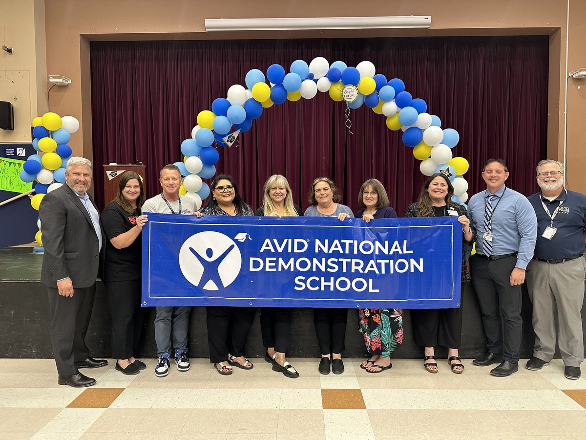 So proud of @RedhawksJGMS for being named an AVID National Demonstration school. @DesertSandsUSD