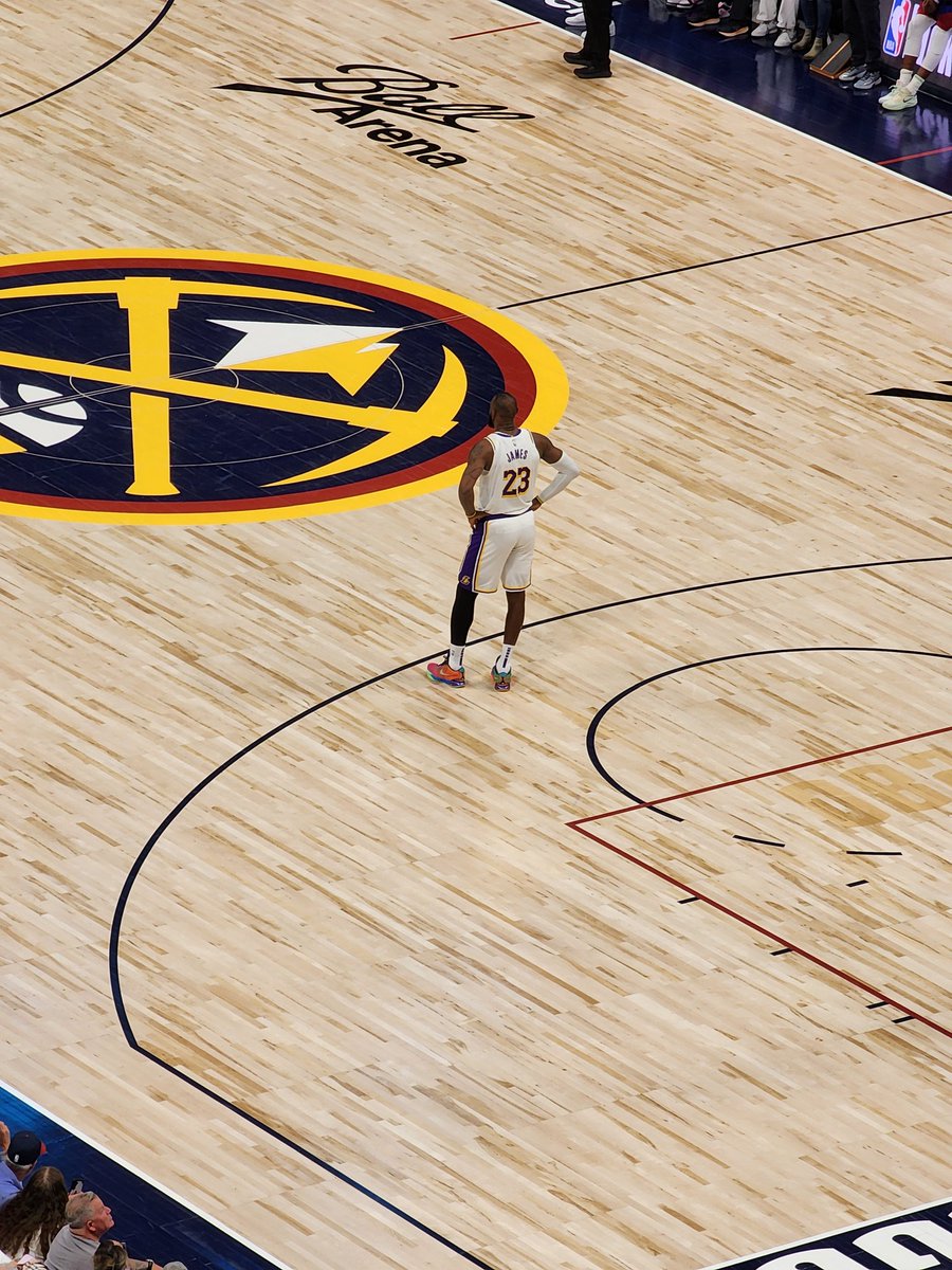 brian_dodson's tweet image. Love this pic from game#1. I wonder what LeBron was thinking?  LET'S GO NUGGETS! @denvernuggets #altitudechat