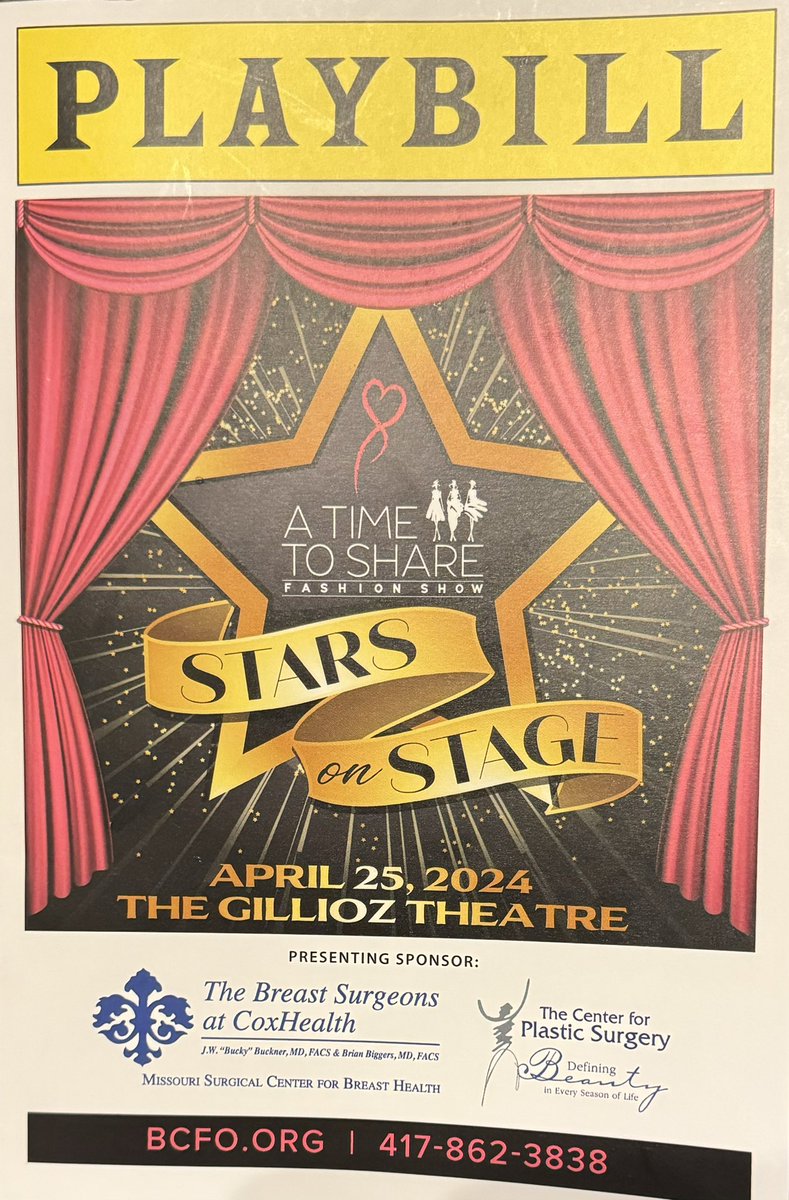 The Breast Cancer Foundation of the Ozarks A Time to Share event has become an annual tradition with this girl. This survivor fashion show honors local breast cancer survivors while supporting  <a href="/BCFO/">BCFO</a>.