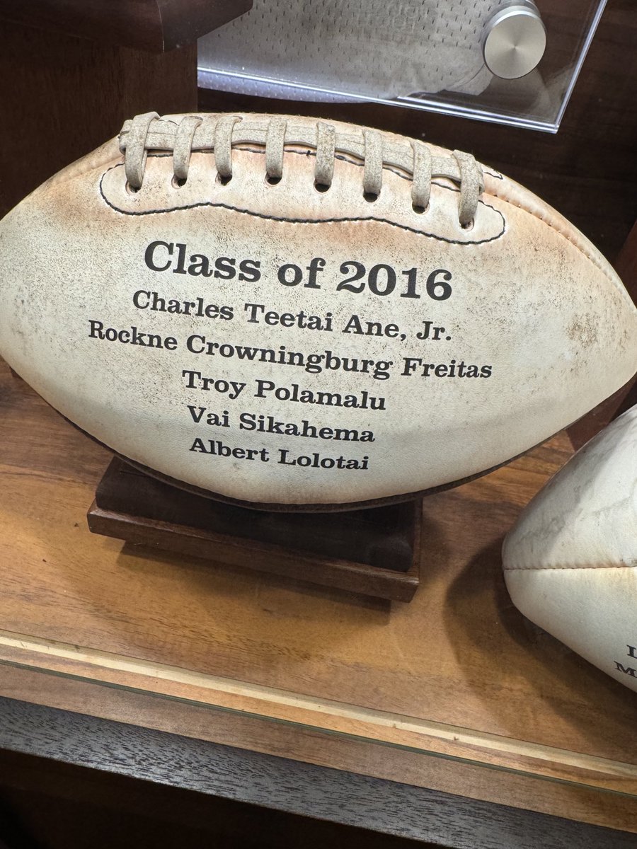 Recently visited the Polynesian Football Hall of Fame. Have a feeling they’ll be building a new wing before long.