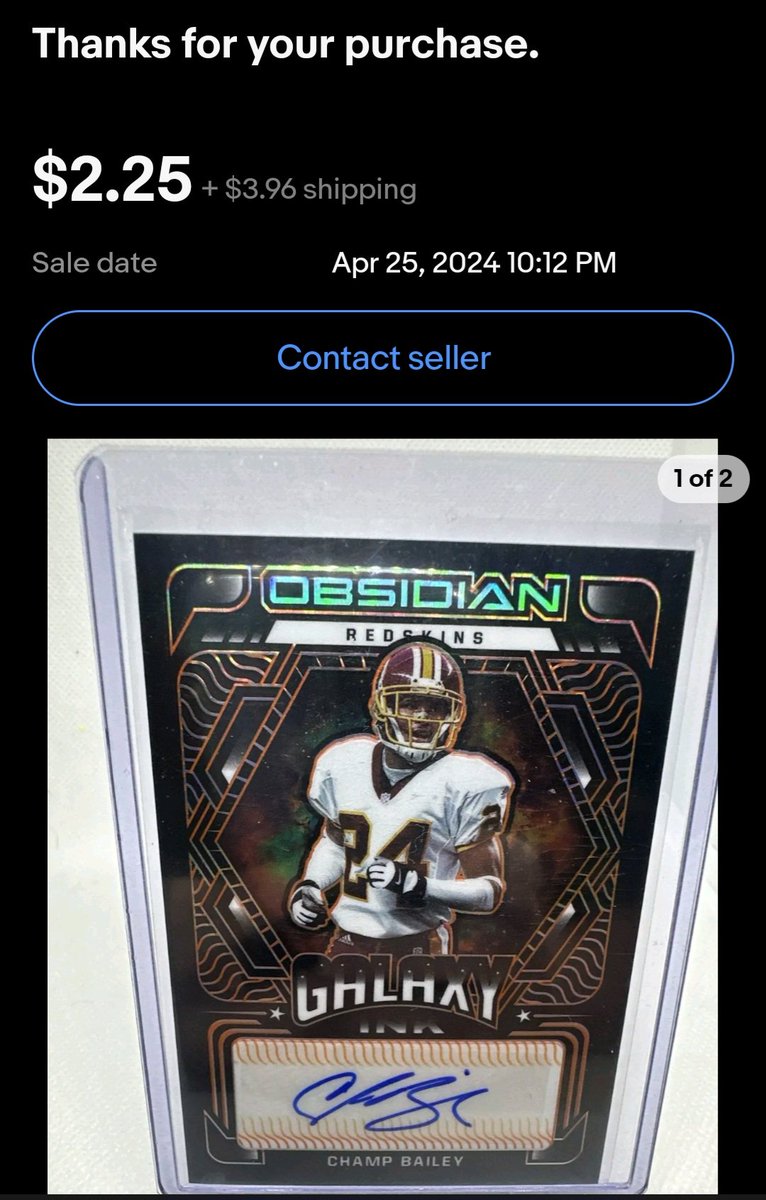 Well, @CardPurchaser steal of the night for me! It's really a shame the prices of hall of famers.