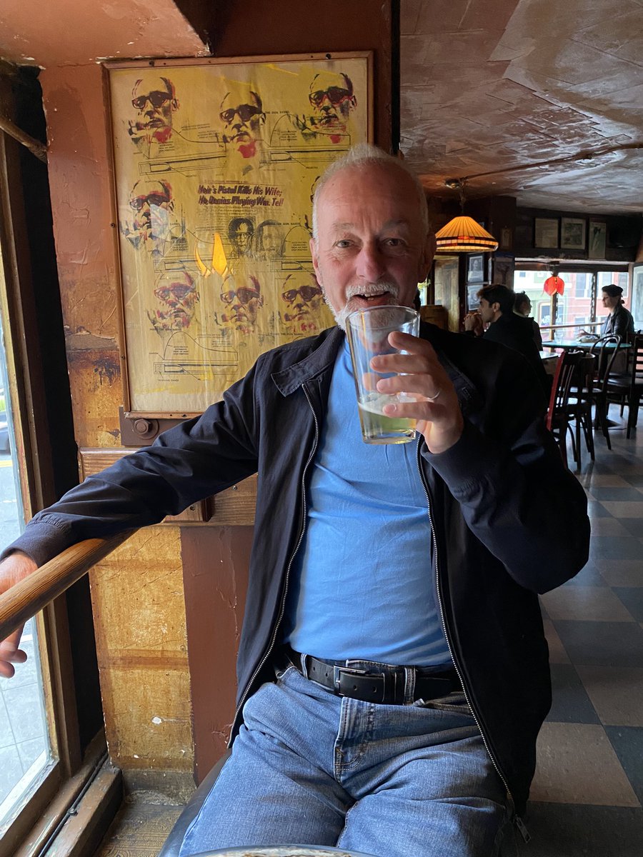 Having a beer in a bar where Jack Kerouac drank on a regular basis