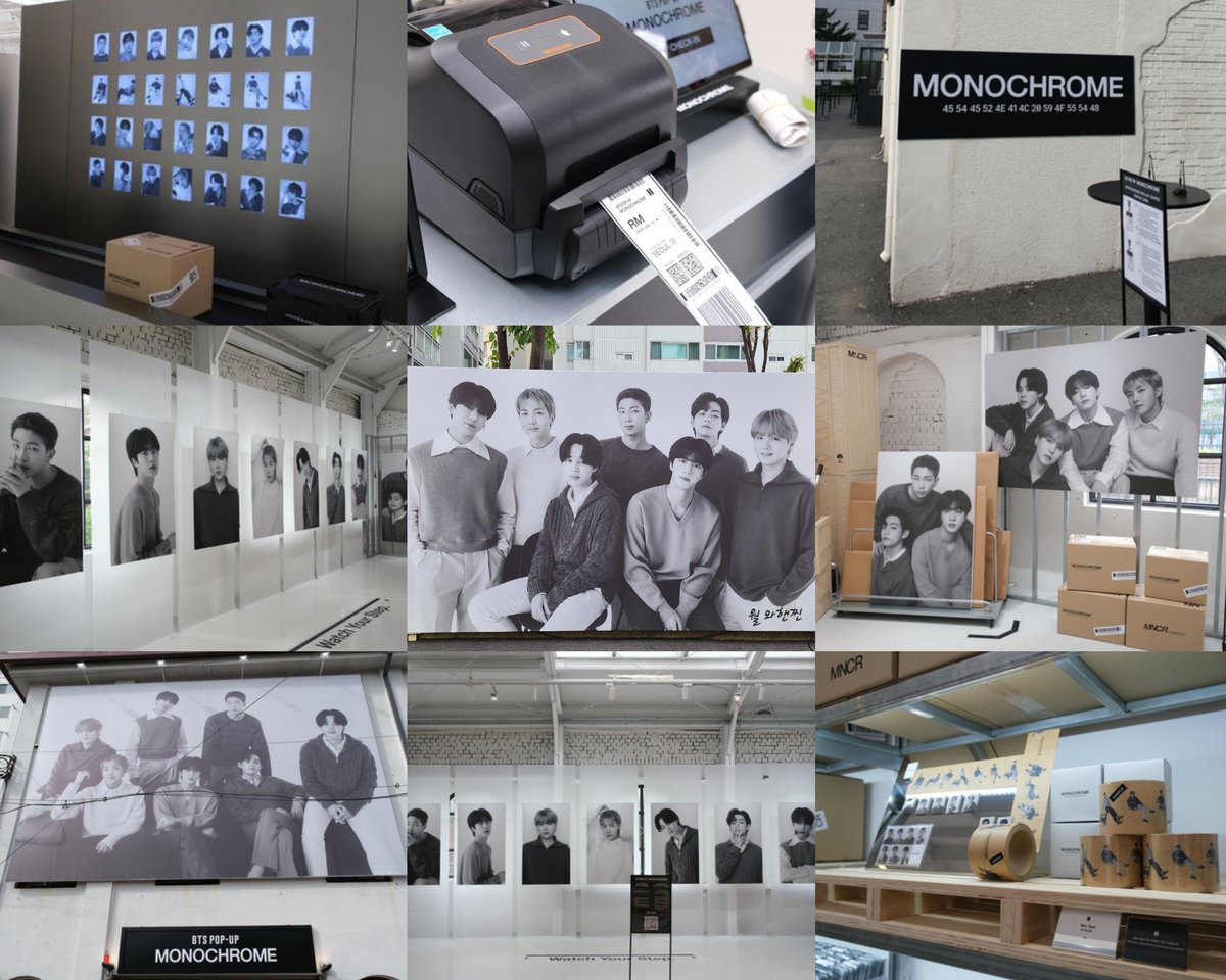 BTS MONOCHROME POP UP