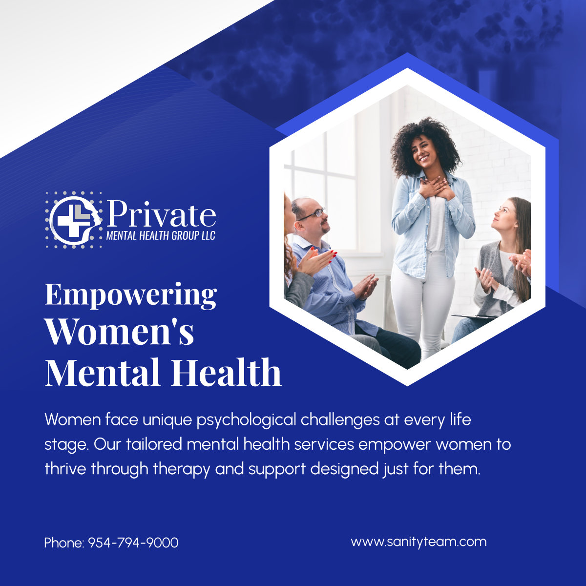 Explore women-focused mental health solutions with personalized therapy sessions and compassionate support, all aimed at nurturing your well-being and resilience.

#FortLauderdaleFL #MentalHealthCare #WomensHealth