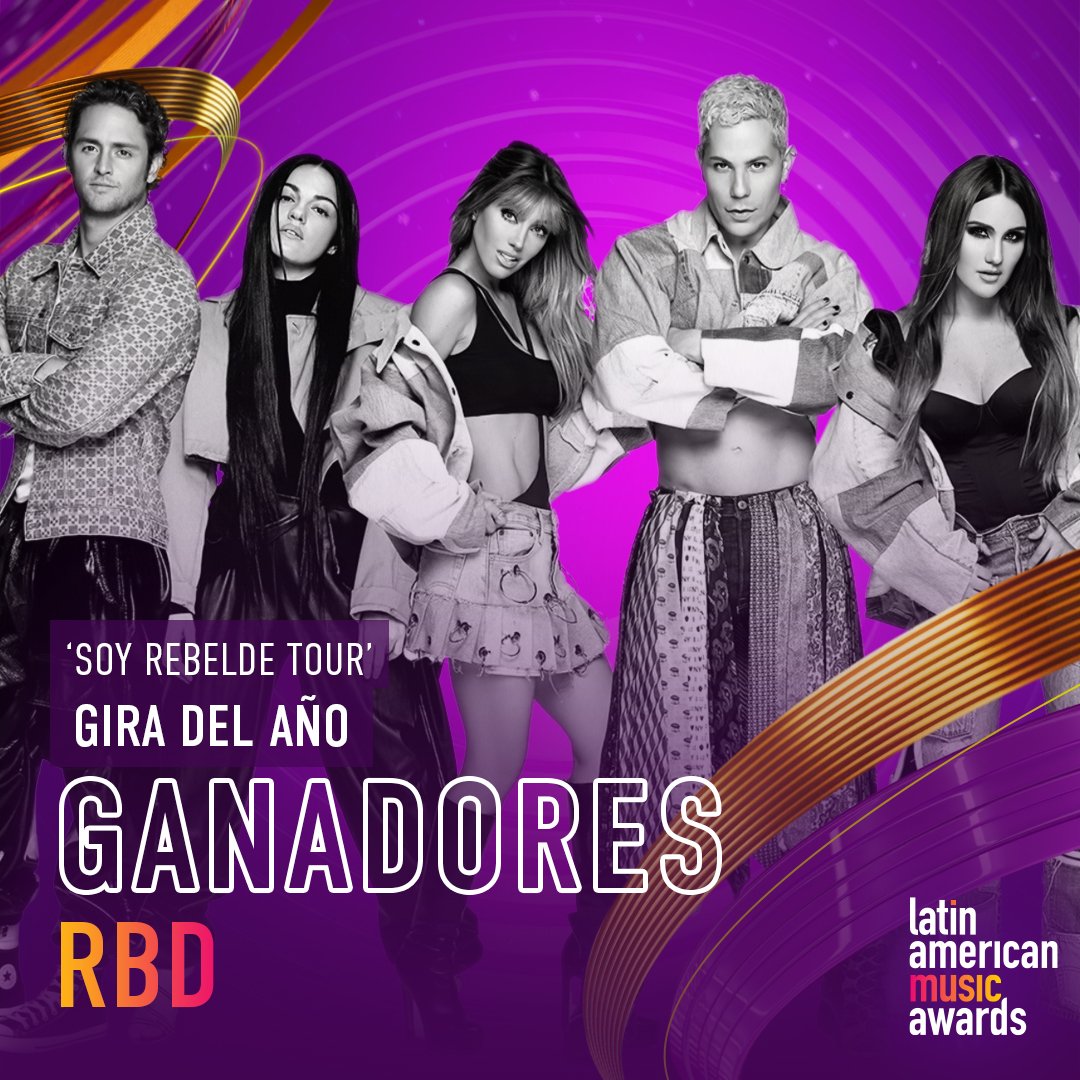 RBD24HorasArg's tweet photo. Mi grupo favorito sigue ganando premios después de tantos años,dos #LatinAMAs esta noche para un grupo que ya es leyenda... @RBD_oficial @Anahi @DulceMaria @maiteperroni @christopheruck @christiancha ¡SE LO MERECEN! https://t.co/3xOPcbnhMB