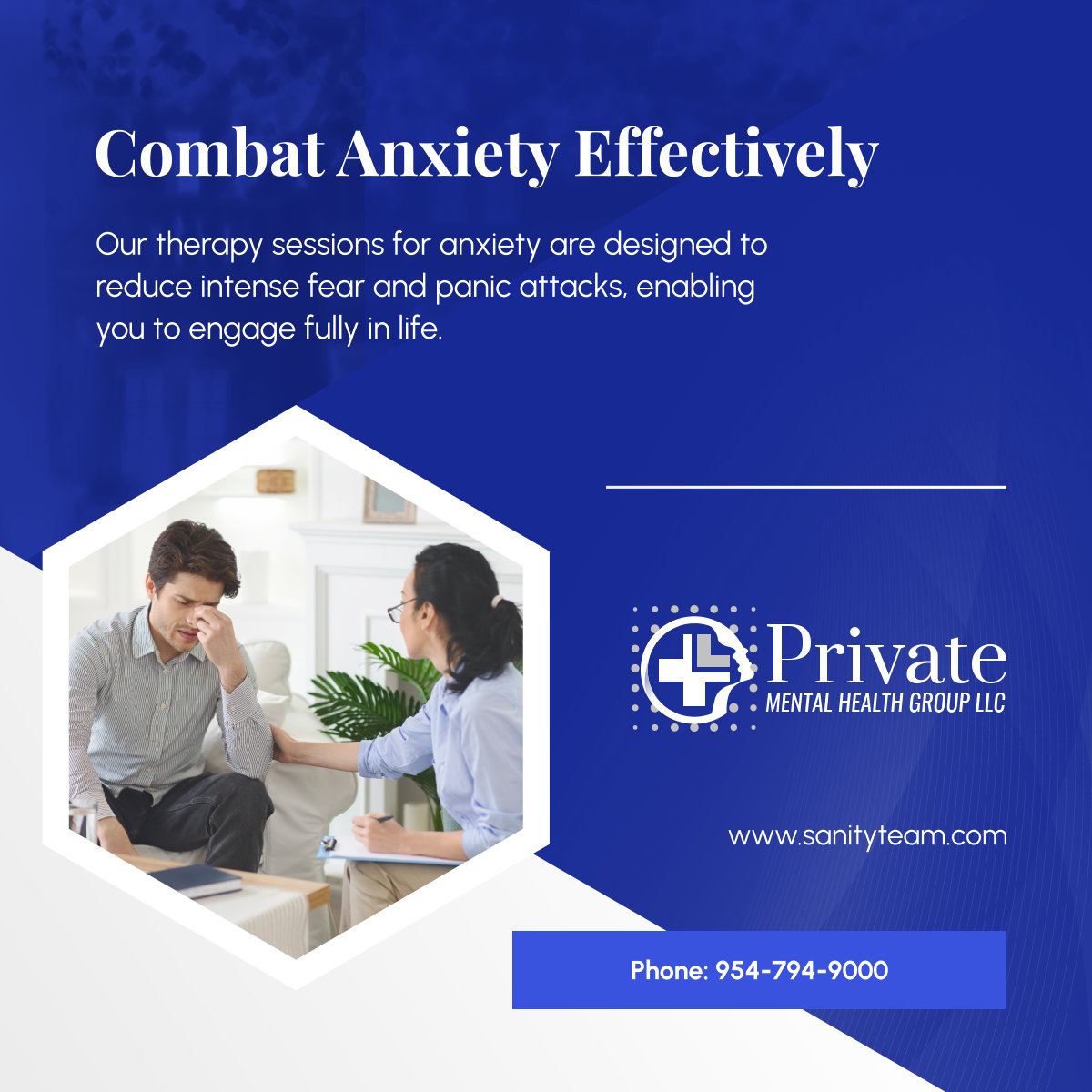 Take control of your anxiety with our targeted therapy sessions, designed to diminish fears and enhance your daily engagement and peace of mind.

#FortLauderdaleFL #MentalHealthCare #AnxietyRelief