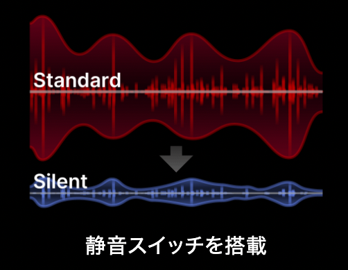 #REALFORCE Tips 打鍵音の大きさが少し気になったことはありませんか？ REALFORCEキーボードの静音スイッチであれば静かな場所でも周りに気兼ねなくキーを打つことができ、より仕事に集中できます。