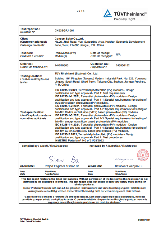 CONSORTSOLAR's tweet photo. Speaking of Intellectual Property Day, another one of our TOPCon modules has been certified by #TUV!

Currently #Consort #Solar's CST-NT10/72GDF 580 module has passed the TUV certification. Then it be exported to the #Brazilian market smoothly according to client' requirements. https://t.co/FYzgnZ3bhr