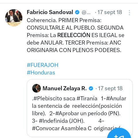 Le recordamos al diputado @FabricioHN1 su Twitter pasado que no sea doble discurso lo que antes era malo ahora es bueno y lo promueve traición a la patria #LibreNuncaMas #SeVan