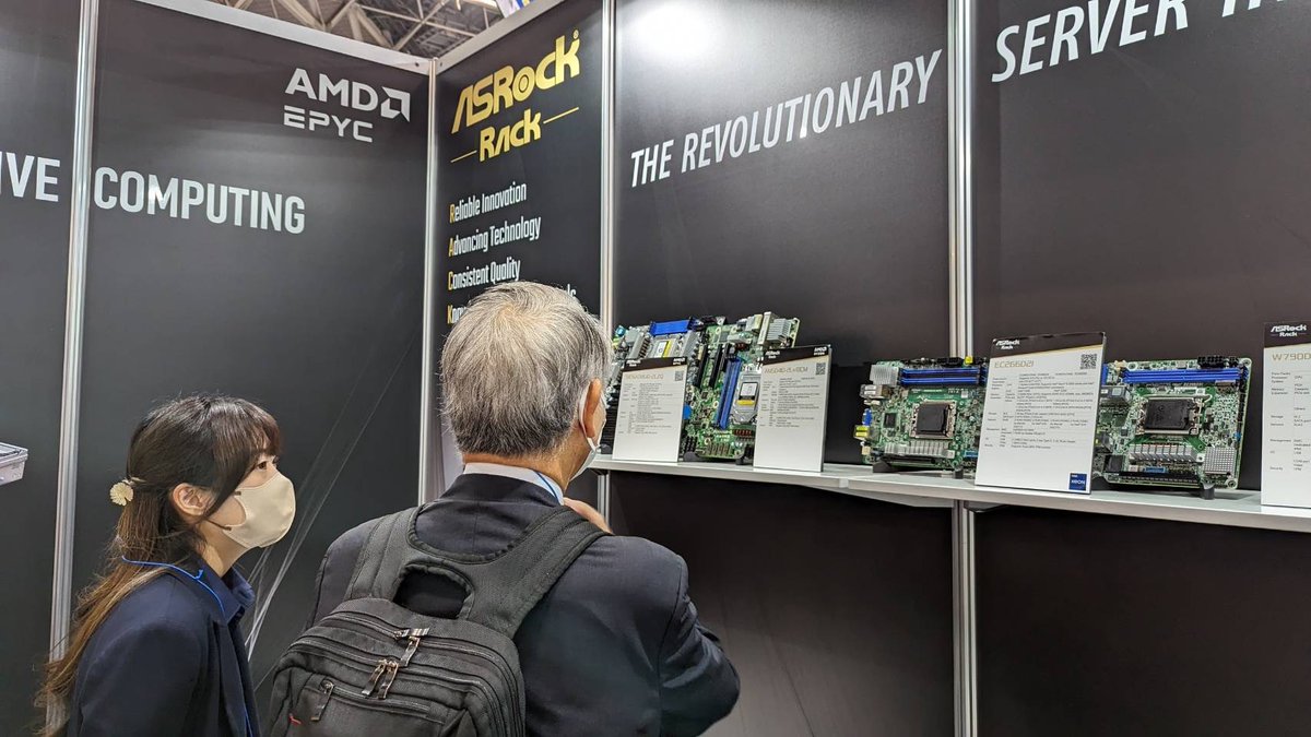 ASROCKRACK's tweet photo. 🚀 Exciting News from #JapanITWeek2024! 🚀
Join ASRock Rack Inc. at booth 21-12 as we showcase our latest innovations and cutting-edge solutions, including the 2U-Short Depth MECAI-GH200, All-flash storage 1U24E1S-GENOA2, and the 2U Rackmount Server 2U1G-B650 in Live Demo. https://t.co/LfiAIJkaJA