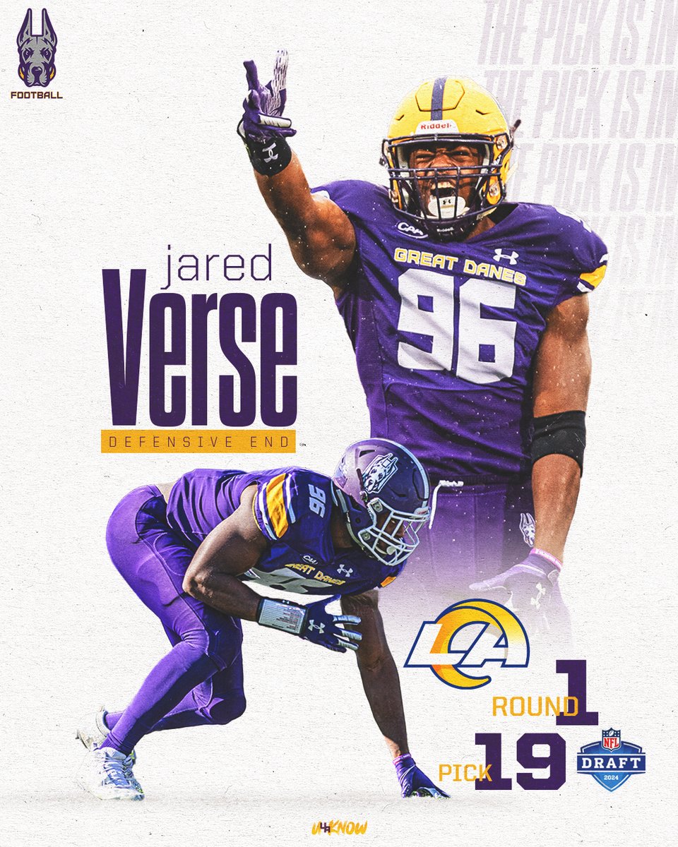 With the 19th pick in the 2024 @NFL draft, the @RamsNFL select... @JaredVerse1 ☝️ #UAUKNOW