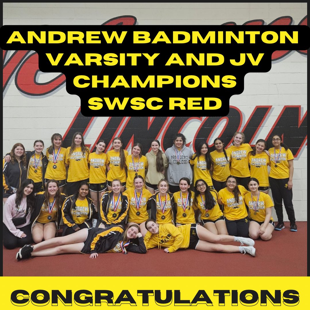 vjabolts's tweet photo. Congratulations @vjabadminton 
Varsity and JV SWSC Red Champions

1st Varsity Conference Championship since 2016

3rd Straight JV Conference Championship

1st time since 2014 both Varsity and JV swept the Conference Championships 

Congratulations Players and Coaches! https://t.co/cJHzLxRSCO
