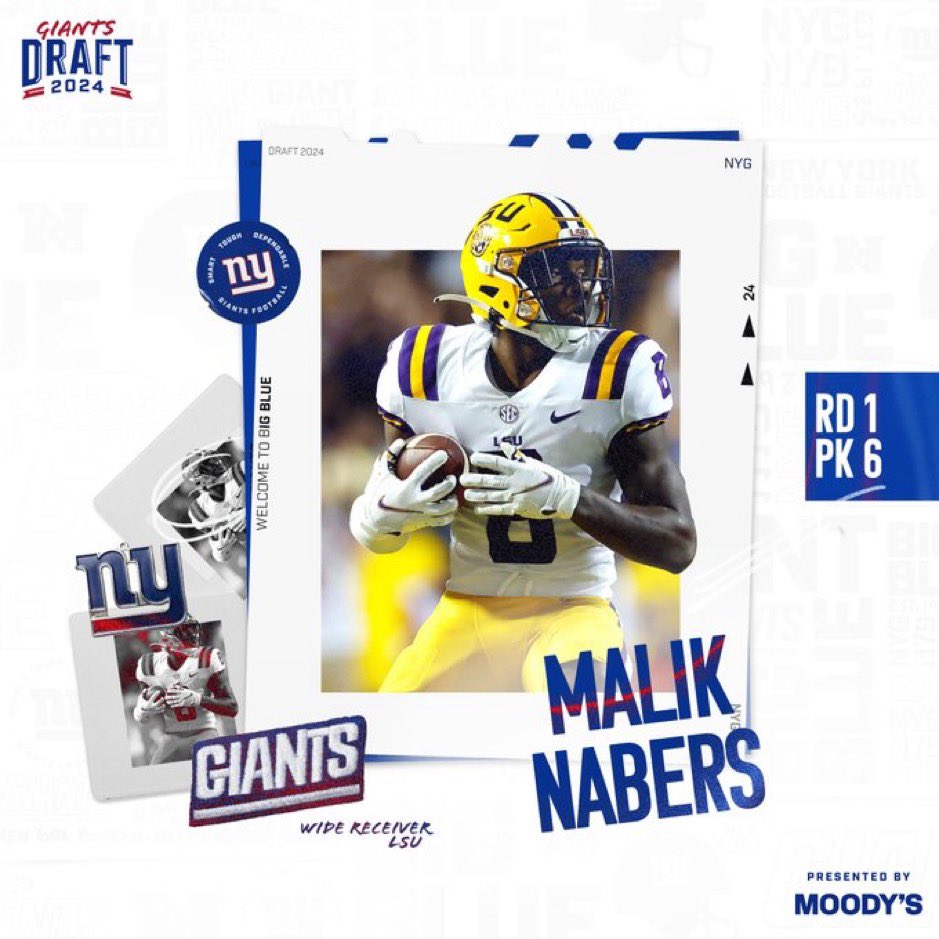 Excited for 2024/2025 <a href="/Giants/">New York Giants</a> season - today is the start of a beautiful relationship with Malik and DJ. 🏈 let’s gooooo!!!!