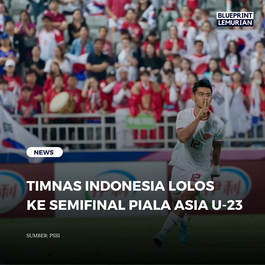blueprintlmrn's tweet photo. Post apresiasi dari Admin buat @timnas.indonesia yang lolos ke Semifinal Piala Asia U-23 setelah kalahkan Korea Selatan di Perempat Final.

Selamat buat timnas dan bawa terbang tinggi ke Final Piala Asia U-23 dan pastikan tiket ke Olimpiade Paris 2024

🇮🇩🇮🇩🇮🇩 https://t.co/5cT1EN9LzI